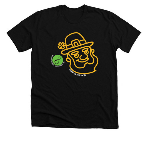 Scotty the Lucky Leprechaun, a Solid Black Blend Premium Unisex Tee