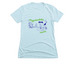 Psychedelic Mom, a Ice Blue Women's Slim Fit Tee