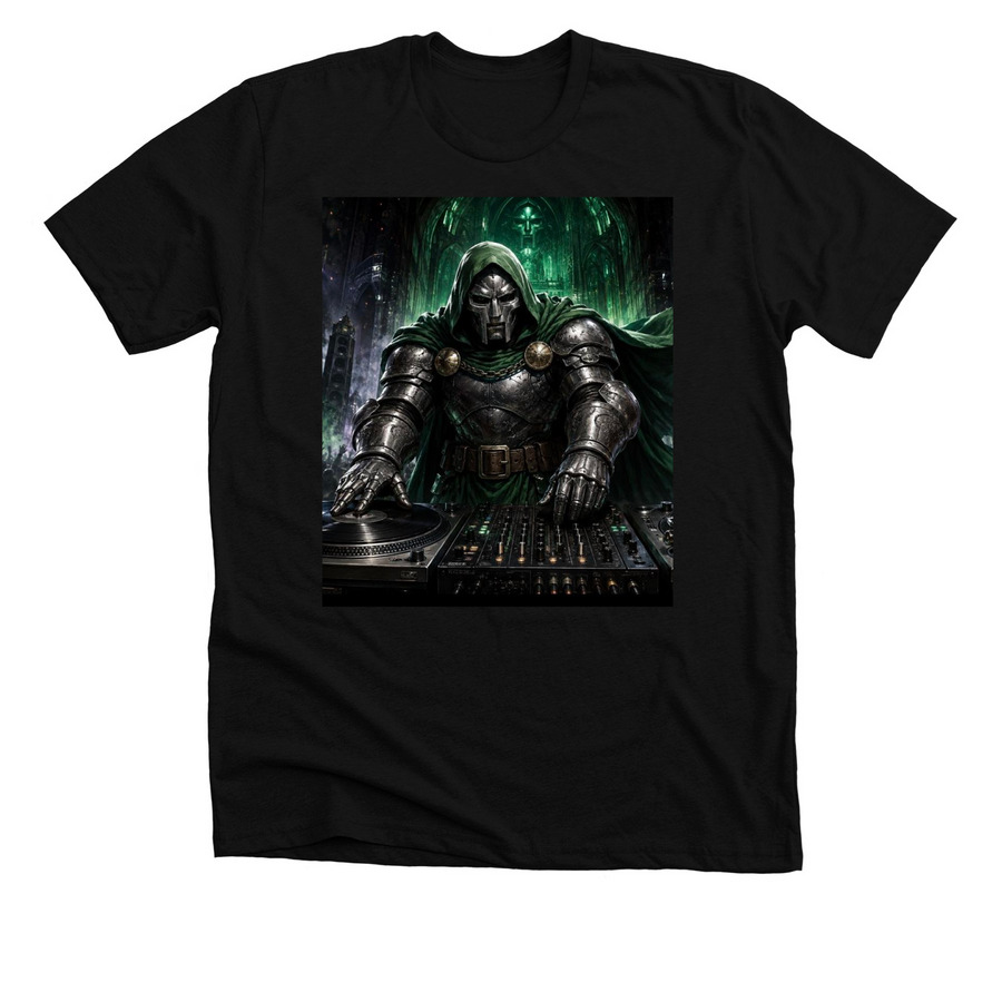 DJ Doom, a Solid Black Blend Premium Unisex Tee