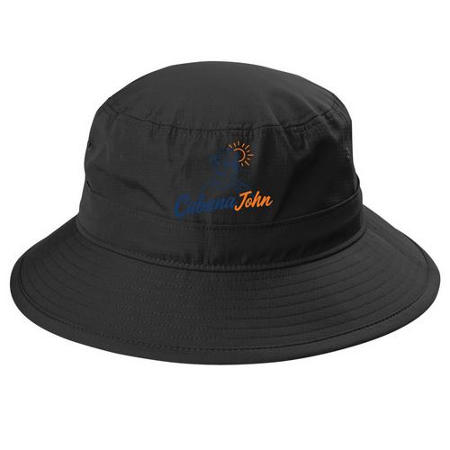 CJ Fancy Bucket Hats, a Black Printed UV Bucket Hat