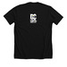 Queer and DC Proud, a Solid Black Blend Premium Unisex Tee (back-view)