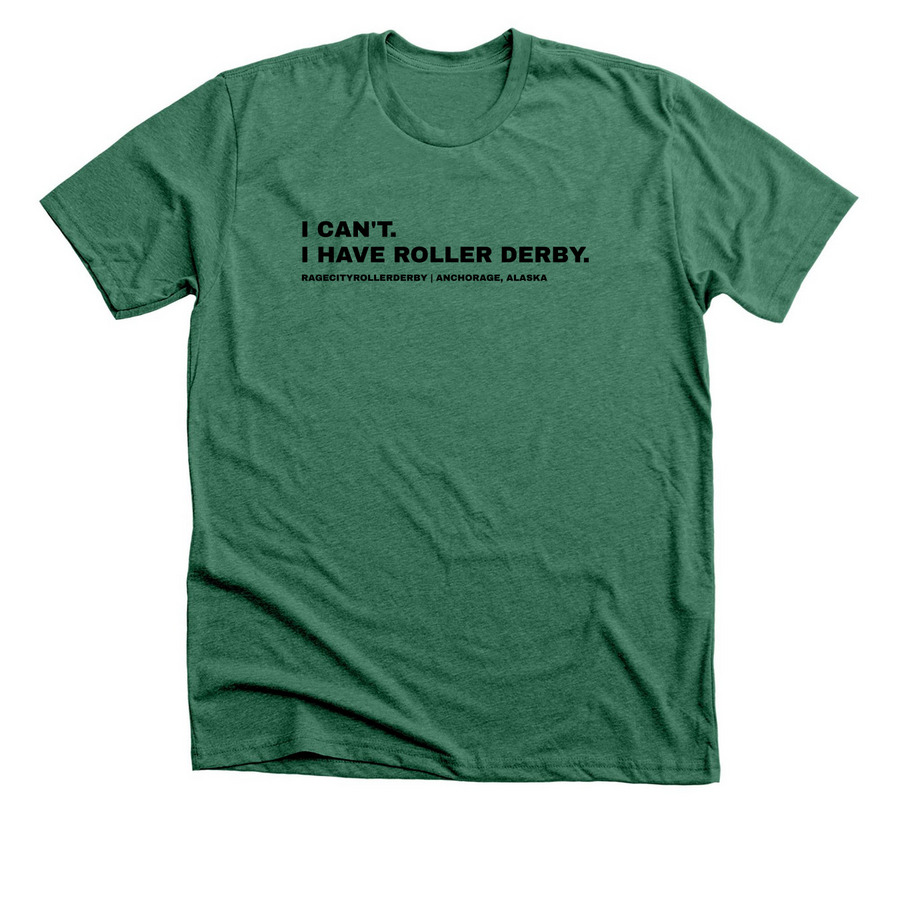 Rage City All Stars Tournament Travel, a Heather Grass Green Premium Unisex Tee
