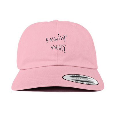 fashin? modl? hat, a Pink Printed Classic Baseball Cap