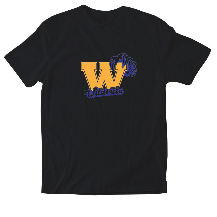 Woodland Elementary School&nbsp; - School Logo, a Black Softstyle Cotton Tee