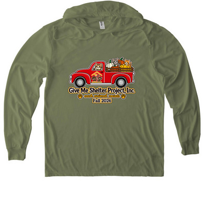 Limited Edition 2026 GMSP Fall Logo, a Olive You Green Allmade Eco Triblend Hoodie Tee