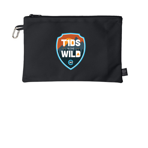 T1Ds in the Wild Snack Bag, a Black Grove Go-Go Pouch