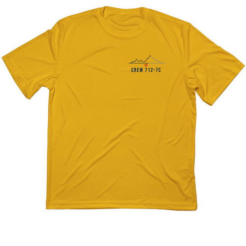 Crew 712-7C 2026 Performance Trek Shirt, a Gold Classic Performance Tee