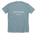 Chicago 5K- Doctors Without Borders, a Heather Blue Lagoon Premium Unisex Tee (back-view)
