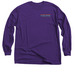 FINAL! PUC Logo/quote front Graphic back, a Purple Classic Long Sleeve Tee
