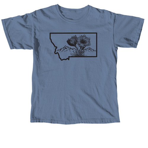 Montana Bitterroot, a Blue Jean Comfort Colors Unisex Tee