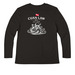 Women's L/S & Sweatshirts, white logo, a Black Women?s Premium Long Sleeve Tee (back-view)