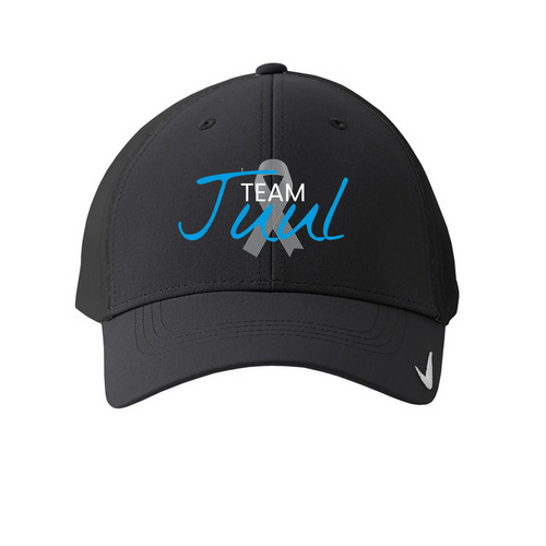 TEAM JUUL, a Anthracite Printed Nike Dri-FIT Legacy Performance Cap