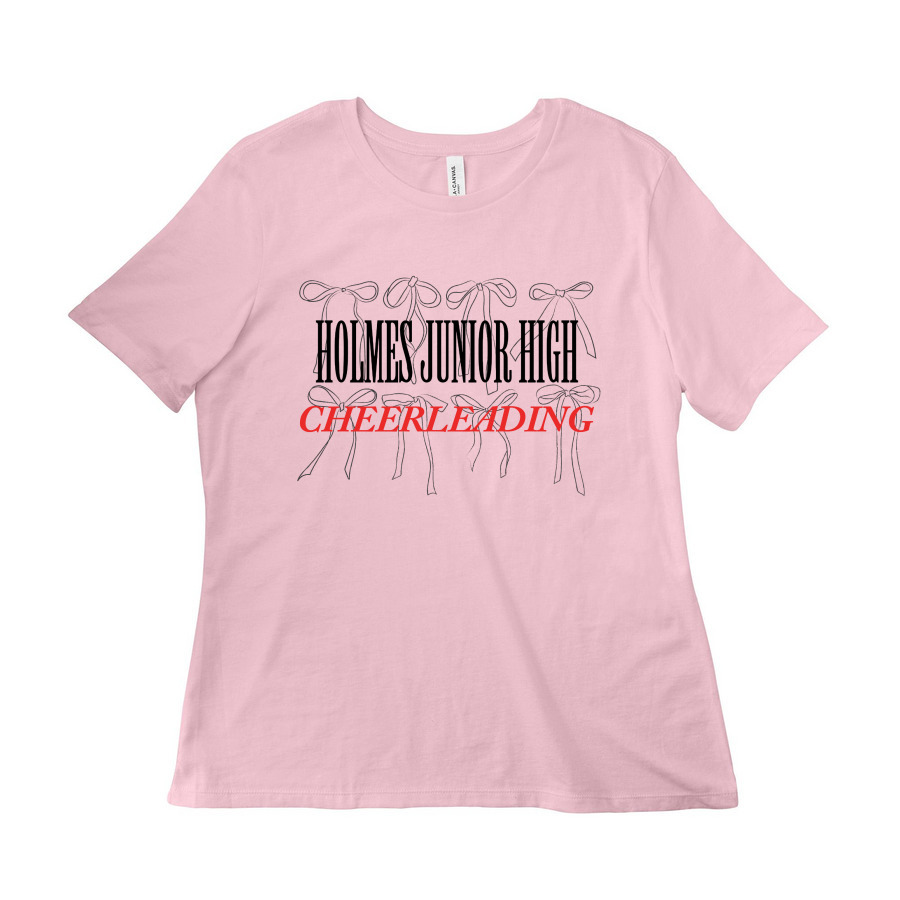 Holmes Cheer Store, a Pink Women?s Relaxed Cotton Tee