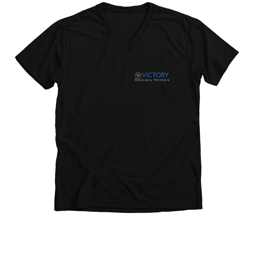 Victory Core, a Solid Black Blend Premium V-Neck Tee