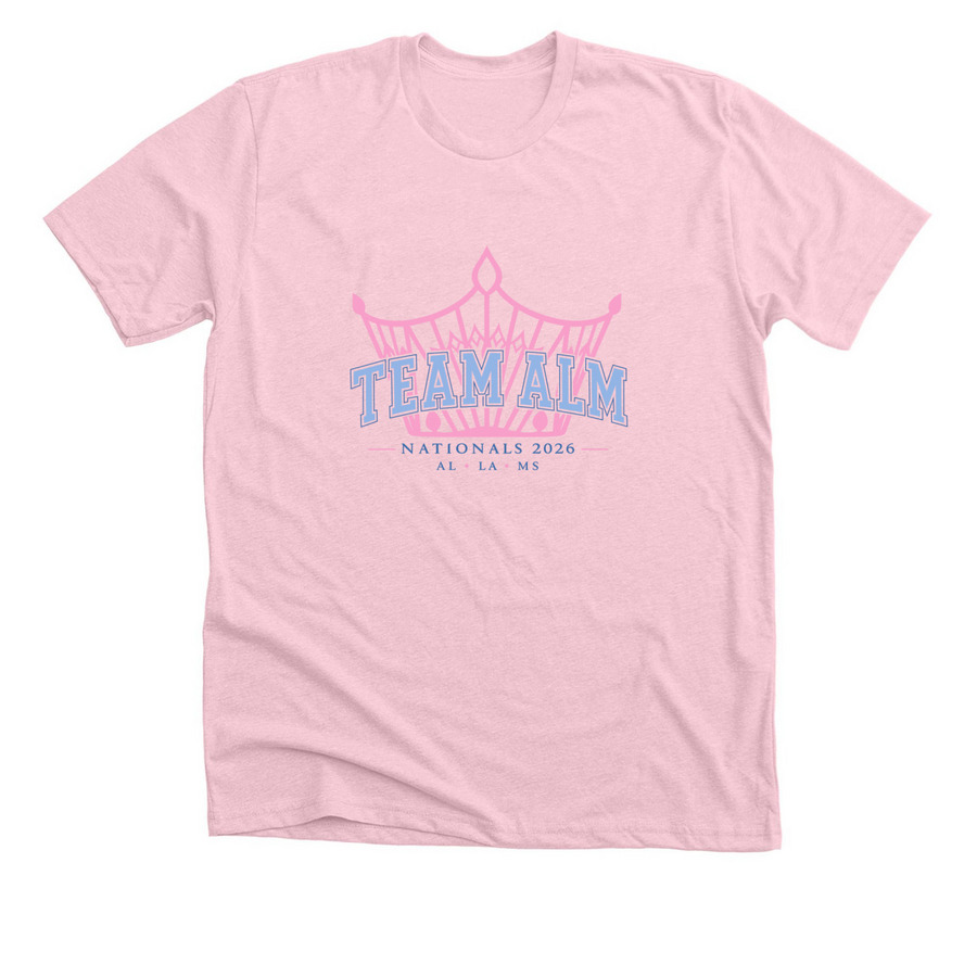 Team ALM Shirts, a Heather Pink Premium Unisex Tee