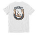 COWBOY VALUES, a Bright White Allmade Organic Cotton Unisex Tee (back-view)