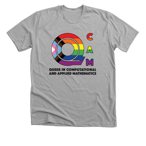 QCAM Progress Pride Logo, a Athletic Heather Premium Unisex Tee