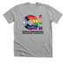 QCAM Progress Pride Logo, a Athletic Heather Premium Unisex Tee
