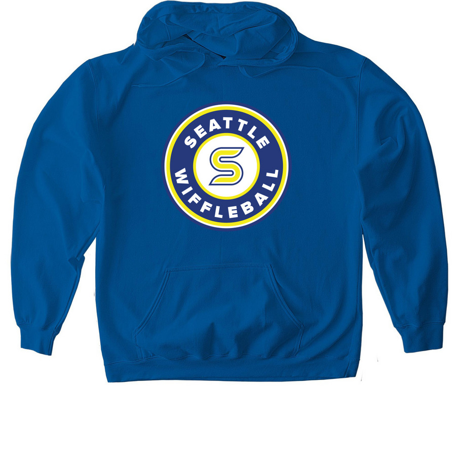 OG Seattle Wiffleball Logo, a Royal Gildan Softstyle Pullover Hoodie