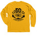 Classic Adult Long Sleeve 2 Sided, a Gold Classic Long Sleeve Tee (back-view)
