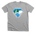 Logo and Bigfoot, a Athletic Heather Premium Unisex Tee