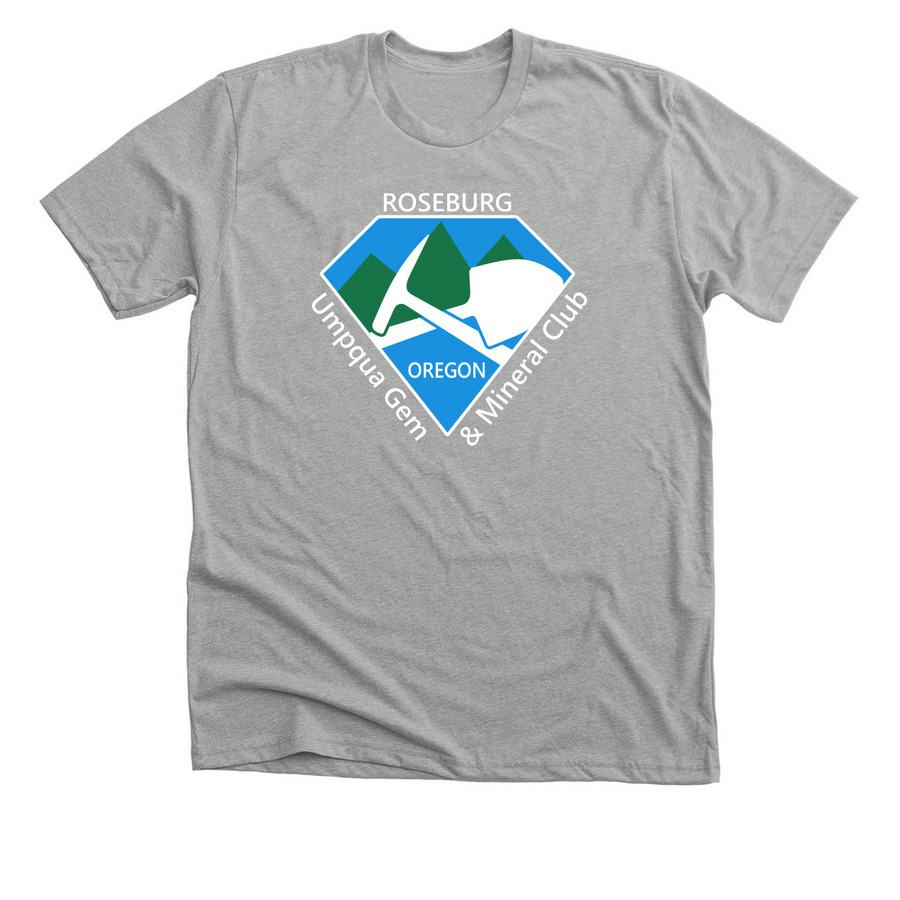 Logo and Bigfoot, a Athletic Heather Premium Unisex Tee