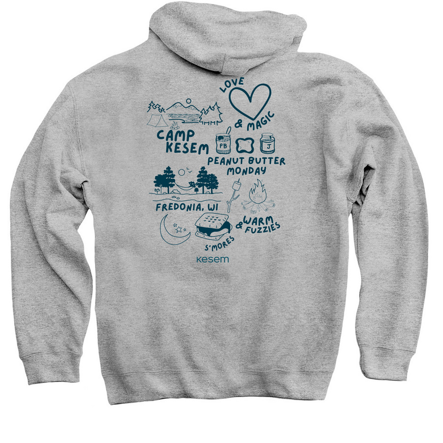 CKNU Collage&nbsp;, a Sport Grey Pullover Hoodie (back-view)
