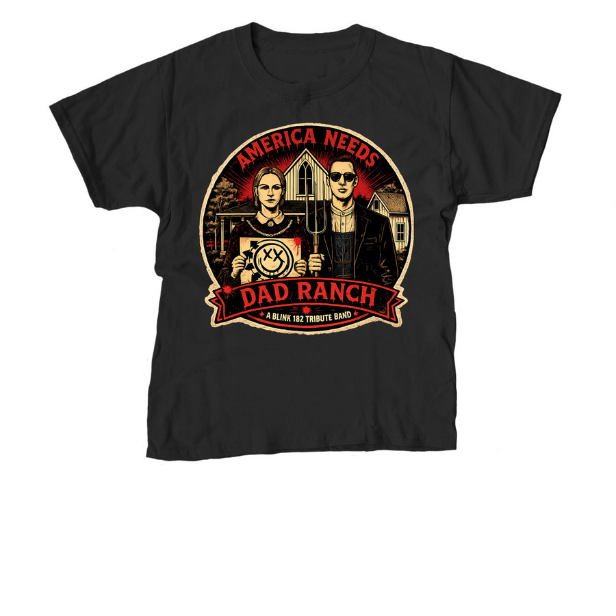 Crimson, a Black Youth Unisex Tee
