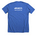 Hope Love Adopt, a Heather True Royal Premium Unisex Tee (back-view)
