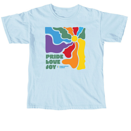 2026 PRIDE with HSC, a Chambray Comfort Colors Unisex Tee