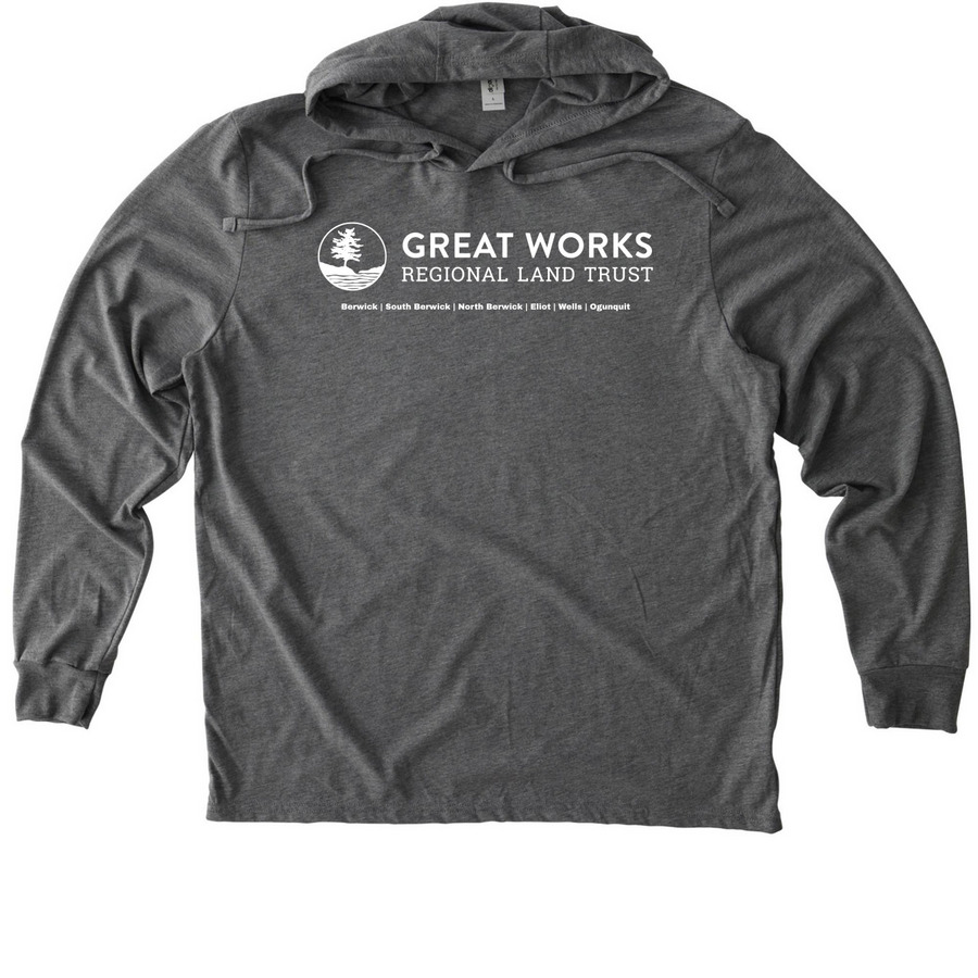 Logo w/ Towns, a Aluminum Grey Allmade Eco Triblend Hoodie Tee