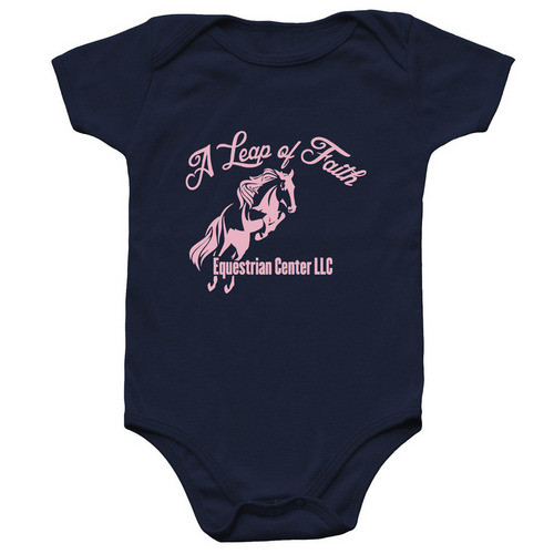 Baby ALOF Cowgirl, a Navy Infant Onesie