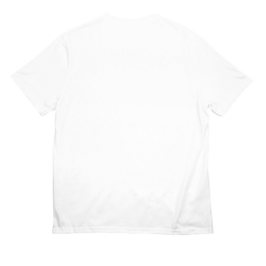 Watercolor CAS Tee: Unisex, a White All-American Unisex Tee (back-view)