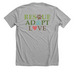 Rescue Adopt Love Wear - Classic, a Athletic Heather Premium Unisex Tee (back-view)