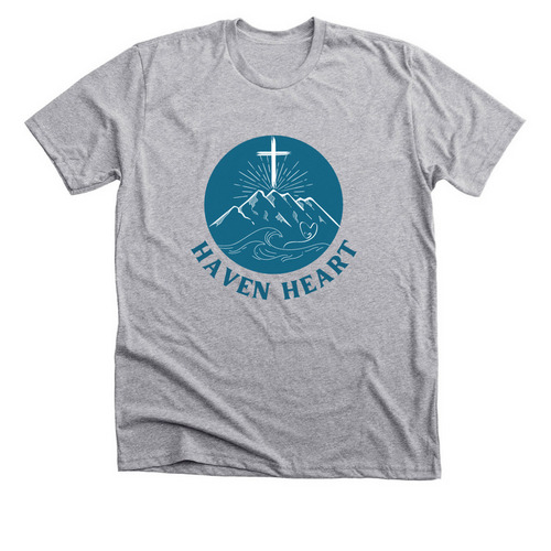 HAVEN HEART MISSION TEAM SHIRT, a Athletic Heather Premium Unisex Tee