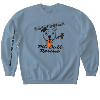 CA Pit Bull - Bridge 2, a Stone Blue Softstyle Crewneck Sweatshirt