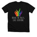 Break the Rules, Love Everyone., a Solid Black Blend Premium Unisex Tee