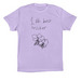 Best Teacher, a Dark Lavender Premium Cotton Tee