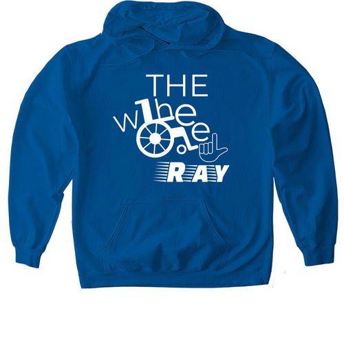 THE WHEEL RAY, a Royal Gildan Softstyle Pullover Hoodie