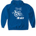 THE WHEEL RAY, a Royal Gildan Softstyle Pullover Hoodie