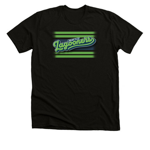 Lagooner Stripes Shirts, a Black Heather Premium Unisex Tee