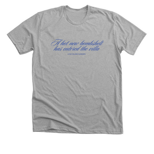 Bombshell V1, a Athletic Heather Premium Unisex Tee
