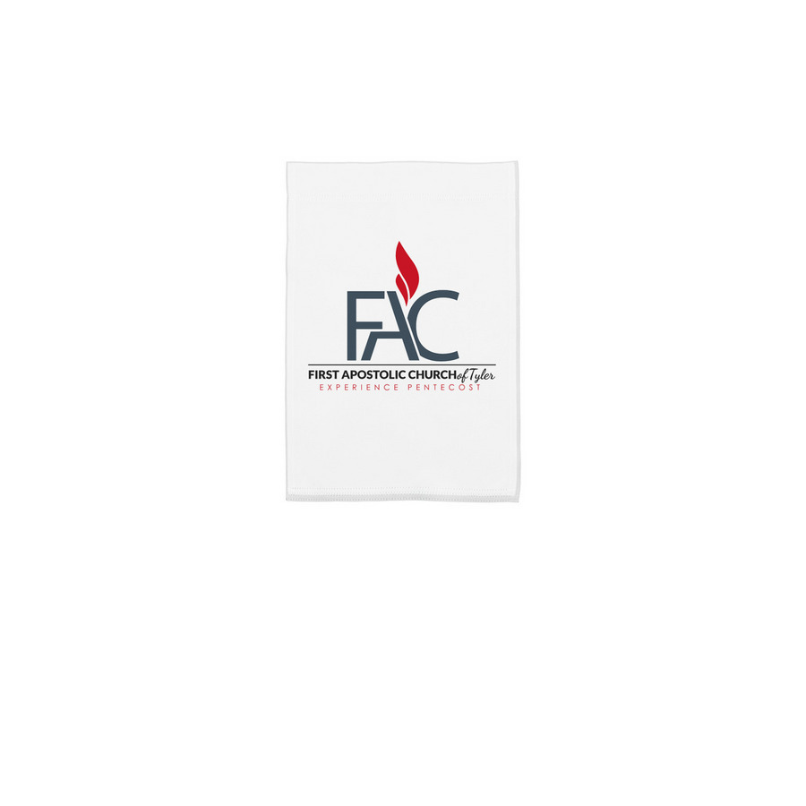 FAC Garden Flag, a White 12" x 18" Yard Flag