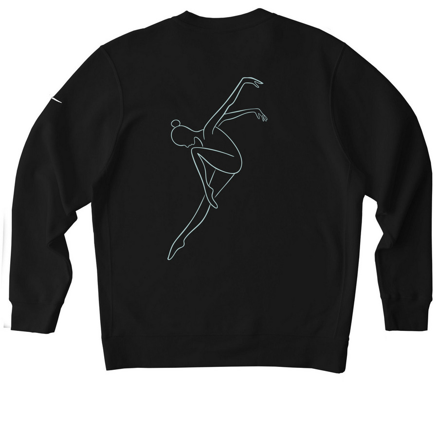 Adult Nike Crew Neck, a Black Nike Club Fleece Crewneck Sweatshirt (back-view)