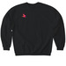 Strawbango Groovy Crewneck, a Black Softstyle Crewneck Sweatshirt