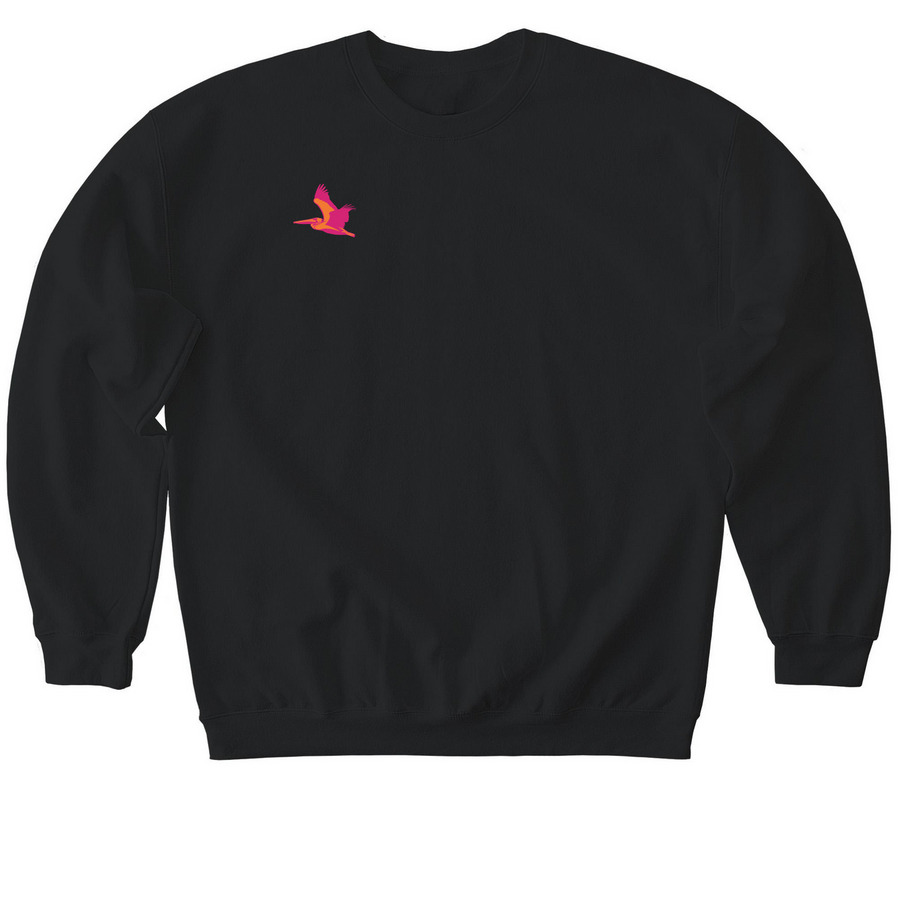 Strawbango Groovy Crewneck, a Black Softstyle Crewneck Sweatshirt