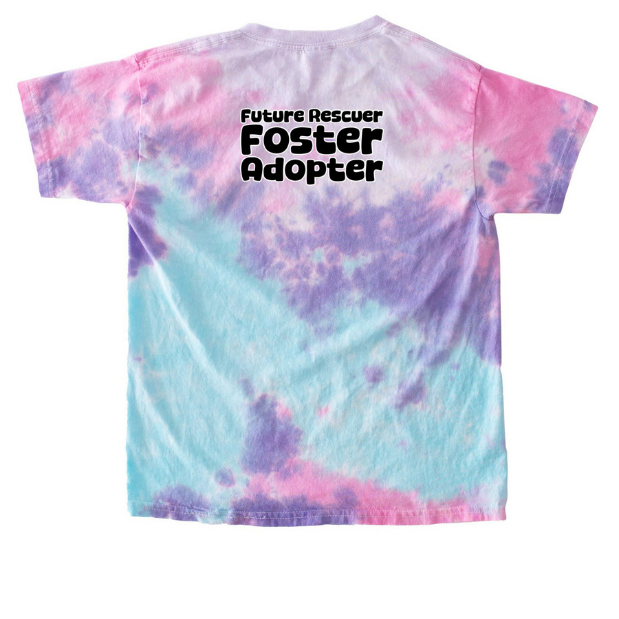 Tees for Tweens!, a Cotton Candy Youth Tie Dye Tee (back-view)