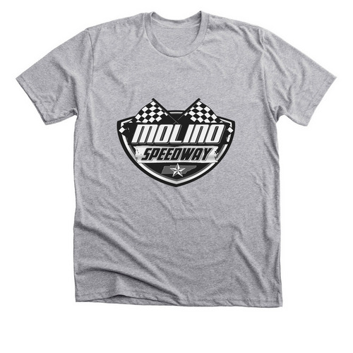 Molino Speedway Gray Logo, a Athletic Heather Premium Unisex Tee