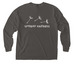 Be Kind, a Pepper Comfort Colors Long Sleeve Pocket Tee (back-view)