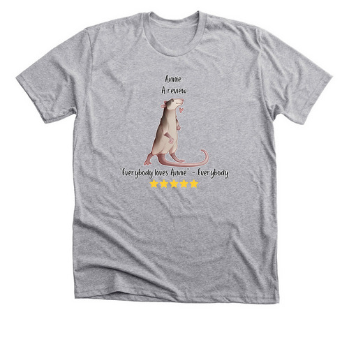 Annie: A Review, a Athletic Heather Premium Unisex Tee